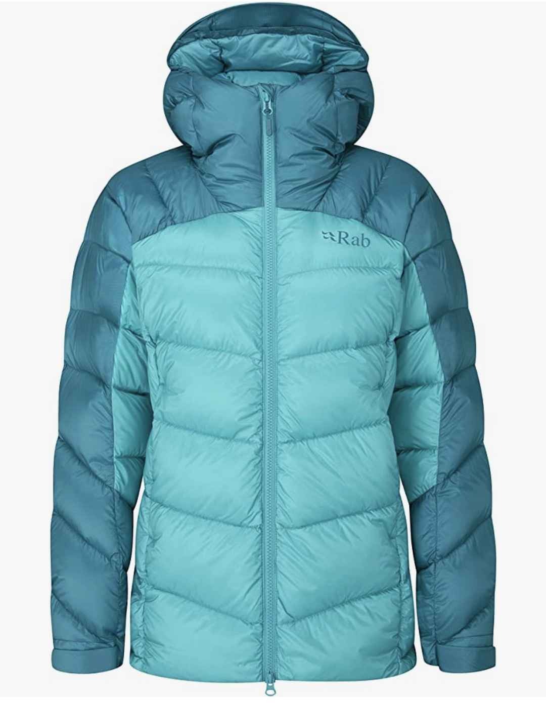 Rab Women's Neutrino Pro Down Jacket for Climbing and Mountaineering - Deep Heather/Red Grapefruit - X-Small