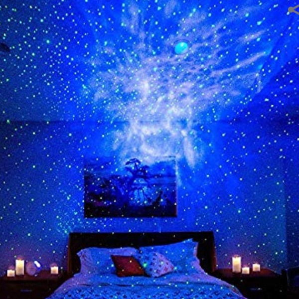 BlissLights Sky Lite - Laser Projector w/LED Nebula Cloud for Game Rooms, Home Theatre, or Night Light Ambiance