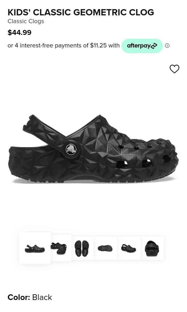 KIDS' CLASSIC GEOMETRIC CLOG