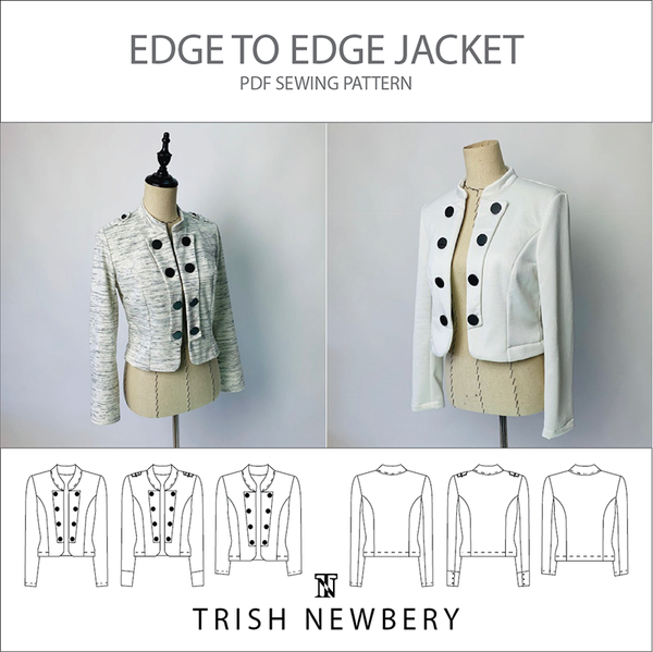 Edge to Edge Jacket style 1902 Trish Newbery