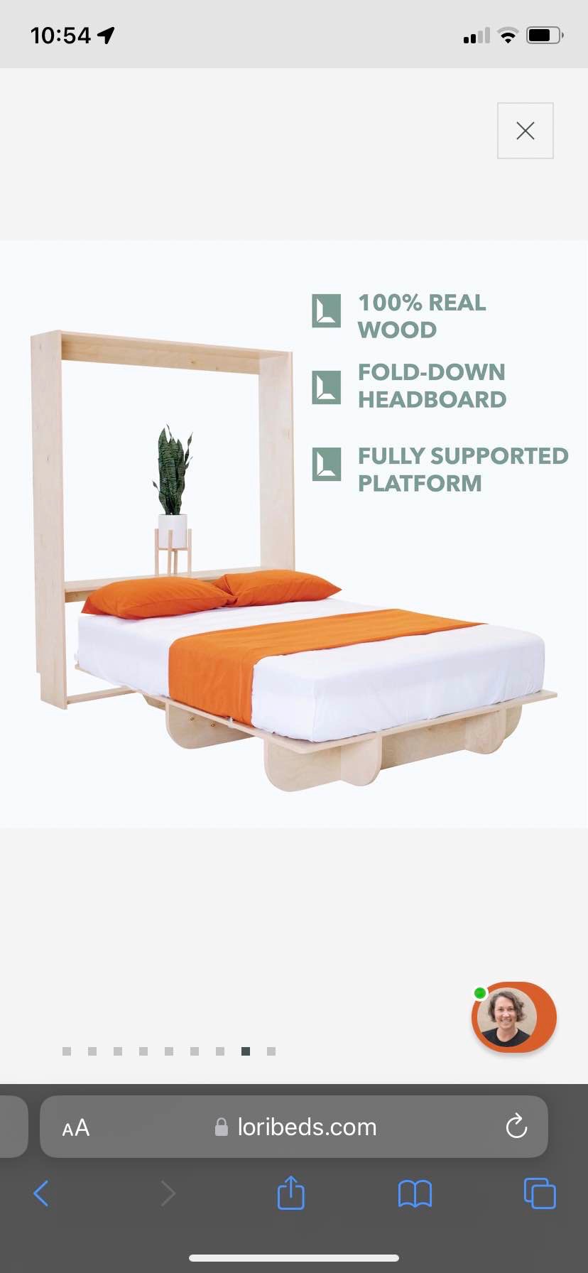 Lori Bed - Queen Vertical Murphy Bed