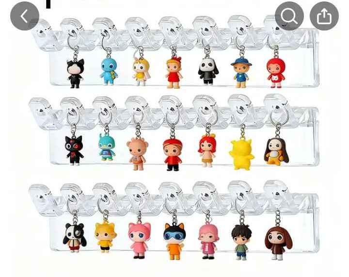 3/15pcs wall mounted figurine storage rack - durable transparent hook design, suitable for dolls and figurines - space saving storage solution, *