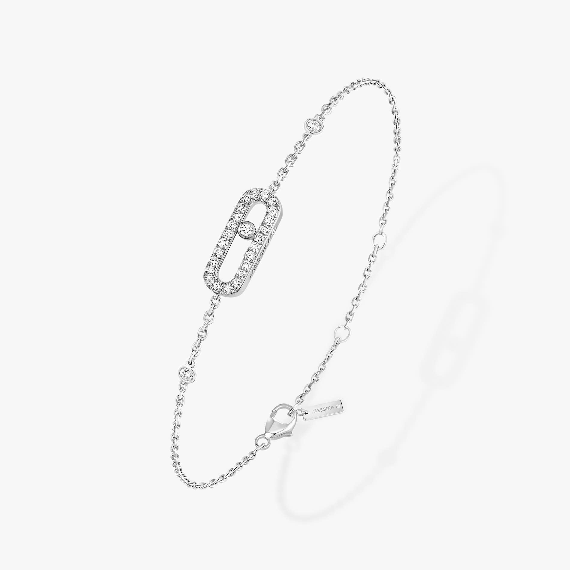 WHITE GOLD DIAMOND BRACELETMOVE UNO PAVÉ