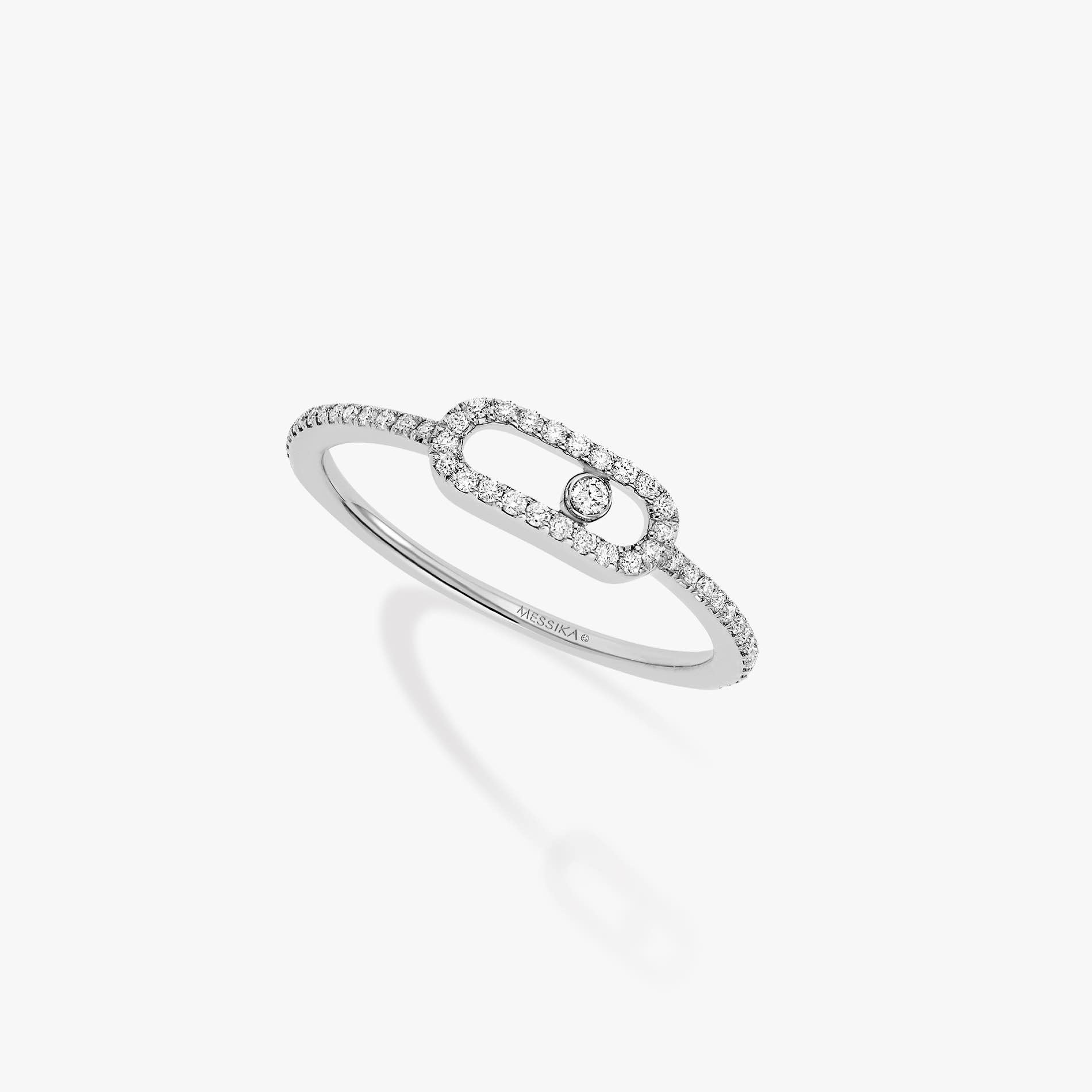 WHITE GOLD DIAMOND RINGMOVE UNO PAVÉ