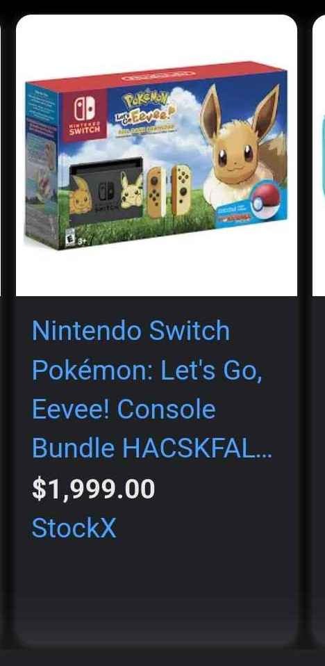 Nintendo Switch Pokémon: Let's Go, Eevee! Console Bundle HACSKFALG