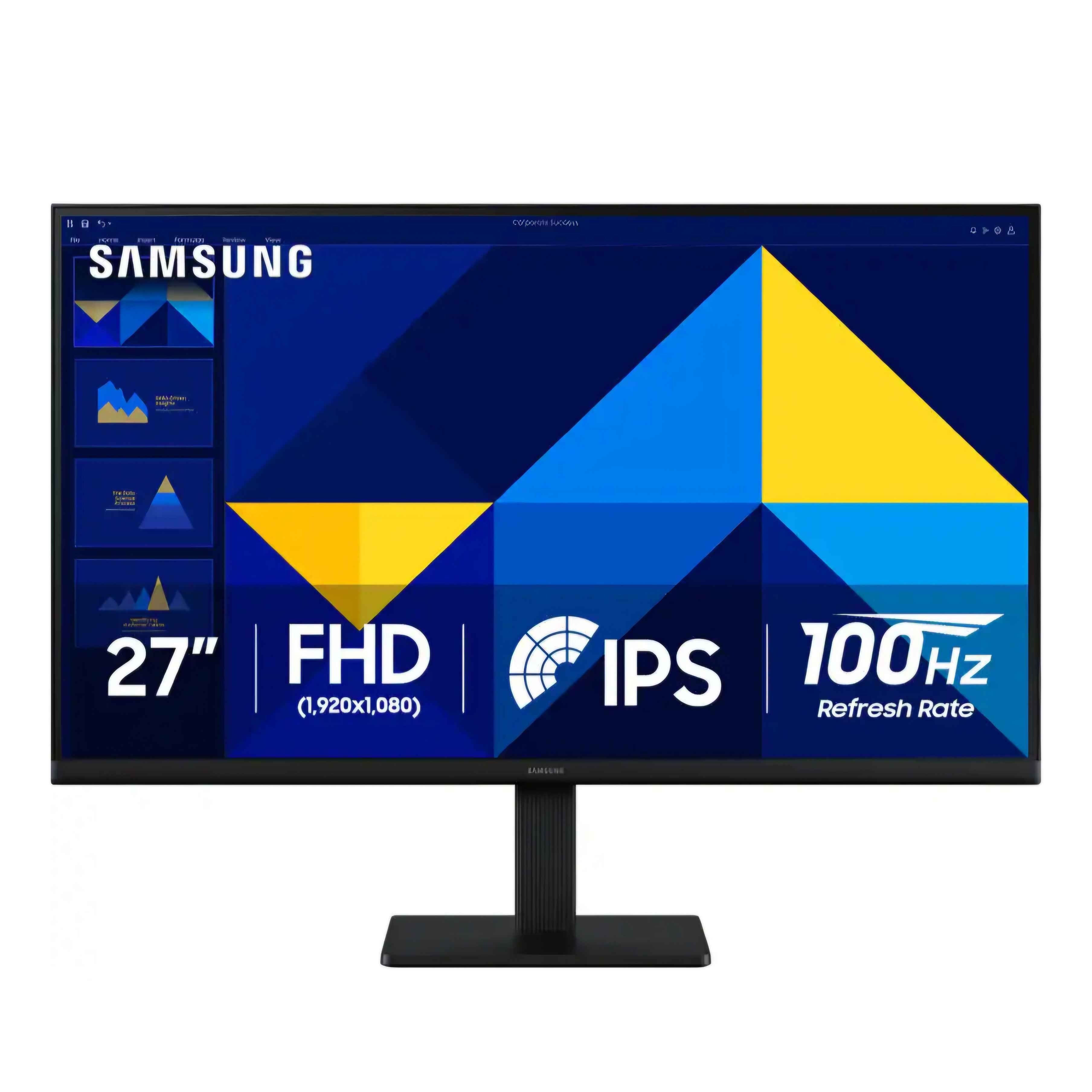 Samsung - 27" S3 (S3OGD) IPS LED FHD 10OHz Monitor (HDMI, D-sub) - Black