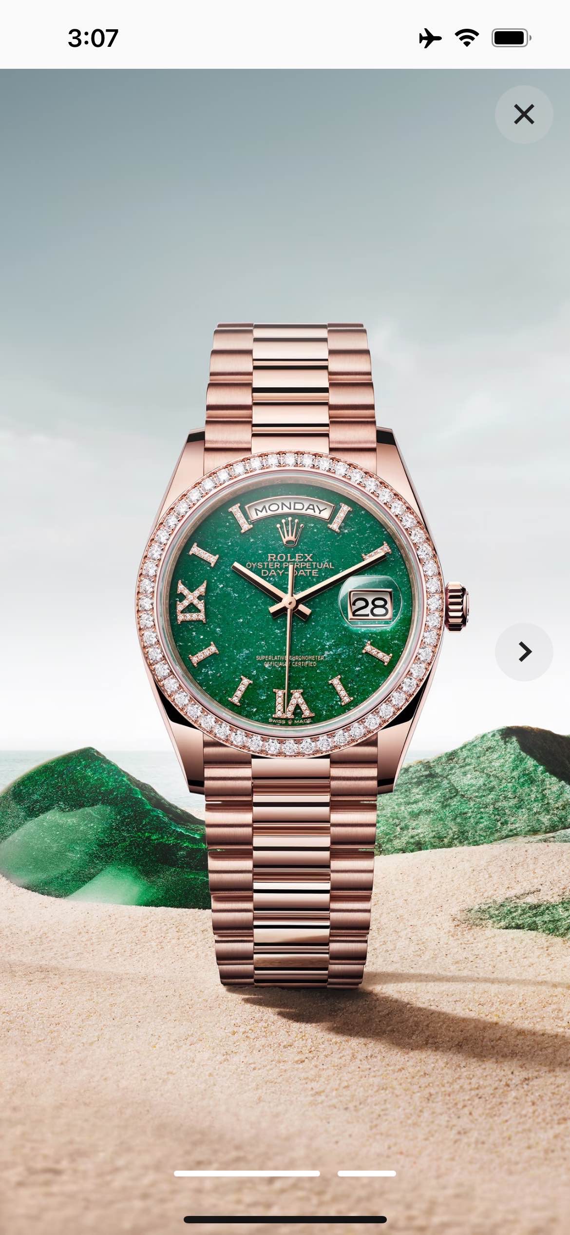 Oyster, 36 mm, Everest gold and diamonds