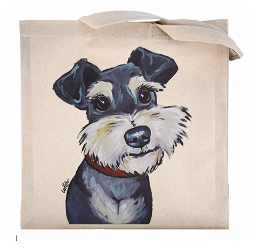 Amazon.com: Schnauzer Dog Tote Bag, Schnauzer Tote Bag, Schnauzer Gifts: Handmade