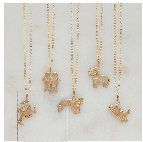 Origami Zodiac Necklaces