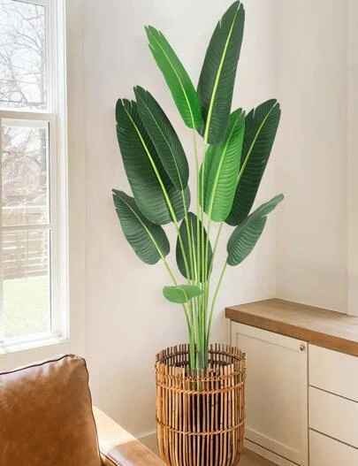 60" Artificial Tree Bird of Paradise Artificial PlantFaux Plant for Home Decor Indoor Outdoor Office 60 inch-1 Pack