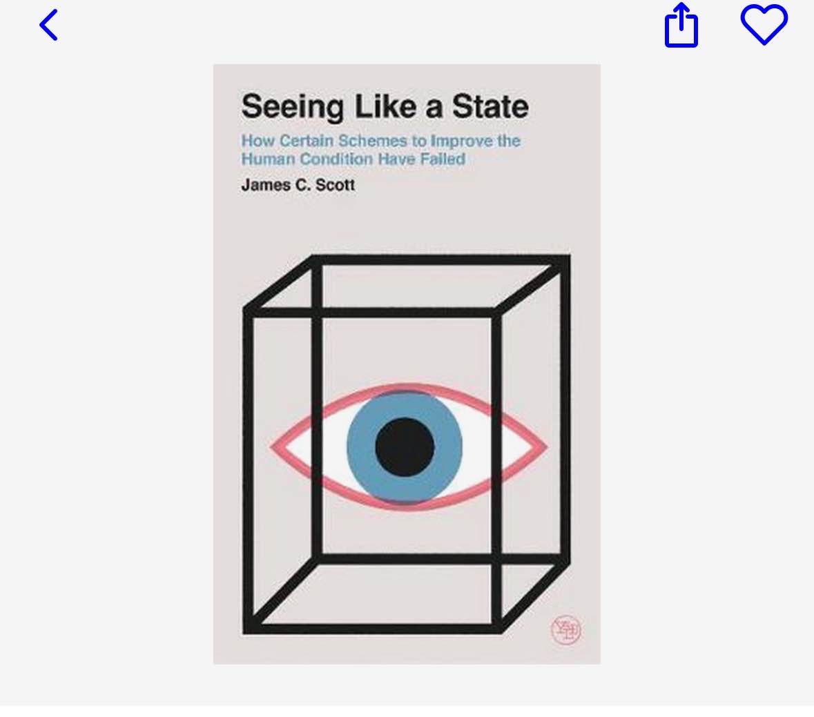 Seeing like a state by James C. Scott