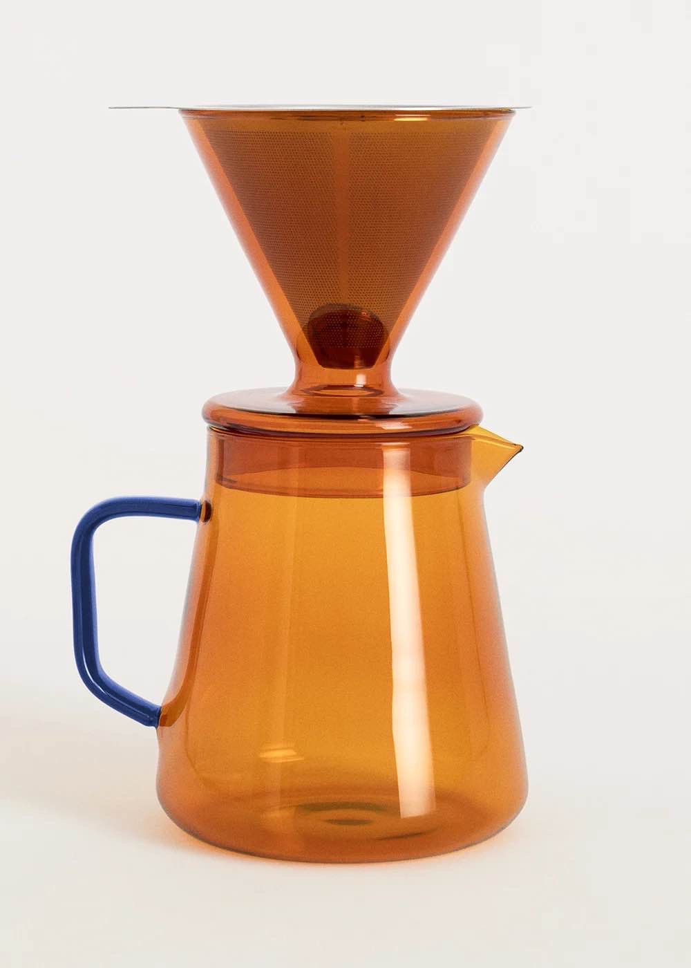 Koffiezetapparaat 670 en 500ml van Borosilicaatglas (ORANGE ONE)