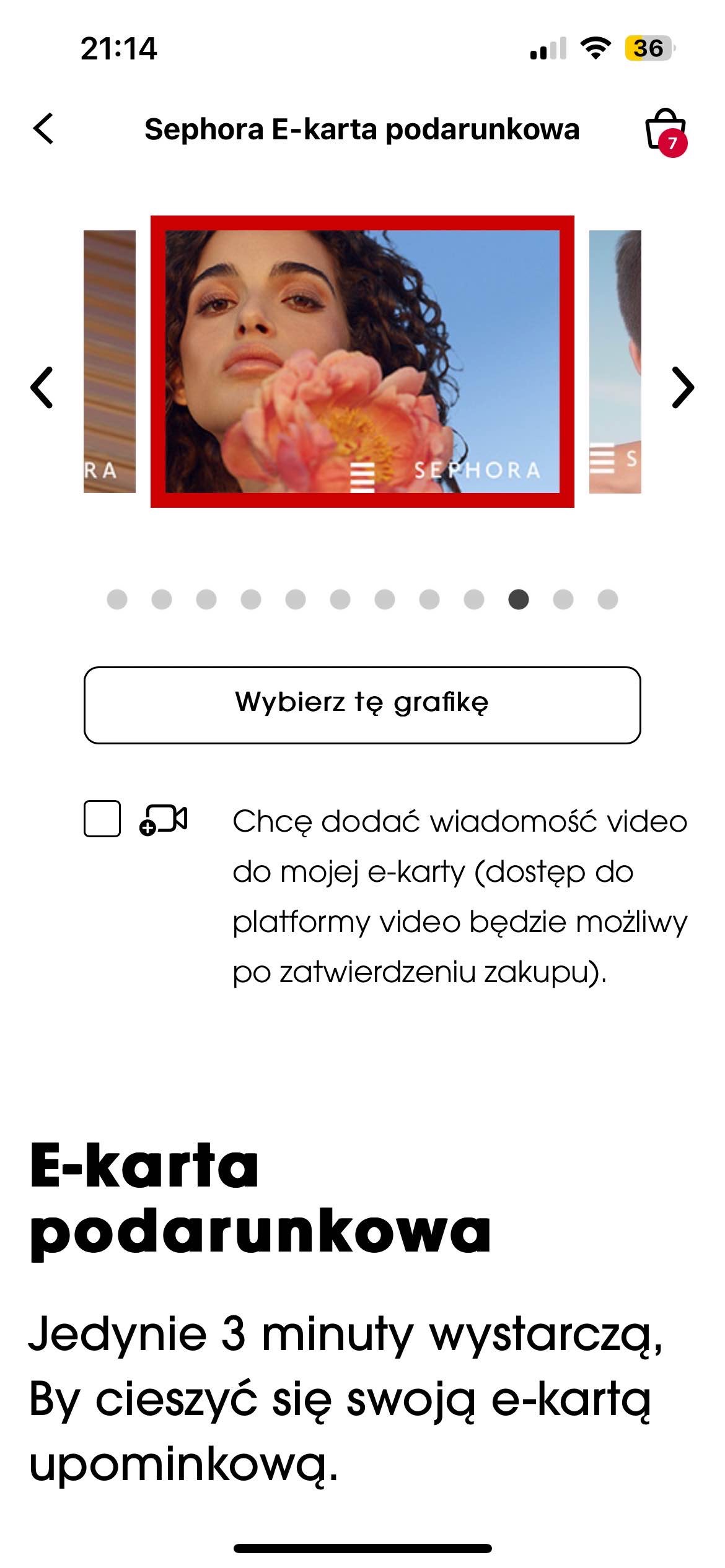 Karta upominkowa Sephora